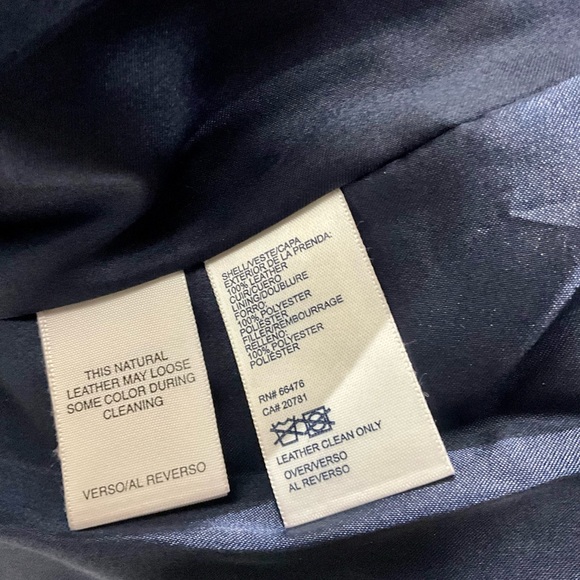 Tommy Hilfiger Red Leather Snap / Zip Vest Y2K  NWT $195 Size Large - Picture 8 of 9